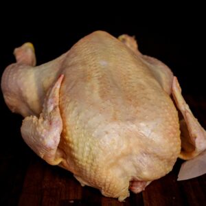 Pollo sin cogote ni menudos
